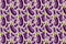 Eggplant pattern on violet. Bright food pattern