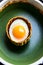 Eggs in basket on a plate generated by ai