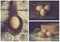 Eggs collage