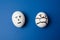 Eggs with different faces: masked and not. People`s attitudes towards covid 19 quarantine and self-isolation