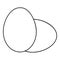 Eggs icon, outline style