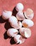Eggshells egg shell shells of eggs broken egg outer covering semipermeable membrane made up of calcium carbonate coquilles photo
