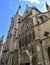 Eglise Saint-Severin, flamboyant gothic church with blue sky. Paris, France.