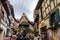 Eguisheim colorful village of Alsace, region of France
