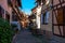 Eguisheim, colors in the houses and flowers in the windows