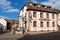 EGUISHEIM, FRANCE/ EUROPE - SEPTEMBER 23: La ferme du Pape Hostel in Eguisheim in Haut-Rhin Alsace France on September 23, 2015