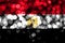 Egypt abstract blurry bokeh flag. Christmas, New Year and National day concept flag