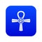 Egypt Ankh symbol icon digital blue