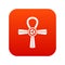 Egypt Ankh symbol icon digital red