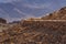 Egypt. Bedouin village. Mountains Sinai in the morning at sunrise.