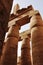 In Egypt, even the tops of the pillars are filled with inscriptions, the thick pillars have stood for thousands of years.