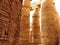 In Egypt, even the tops of the pillars are filled with inscriptions, the thick pillars have stood for thousands of years.