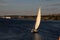 Egypt, A felucca sailing ships on the word Nile.