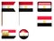 Egypt flag set