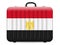 Egypt flag travel suitcase