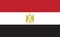 Egypt flag vector graphic. Rectangle Egyptian flag illustration. Egypt country flag is a symbol of freedom, patriotism and