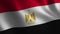 Egypt flag waving 3d. Abstract background. Loop animation.