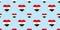 Egypt flags background. Egyptian flag seamless pattern. Vector stickers. Love hearts symbols. Good choice for sports