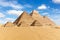 Egypt, the Great Pyramids of Giza view