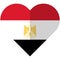 Egypt heart flag