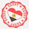 Egypt heart flag logo.