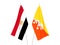 Egypt and Kingdom of Bhutan flags