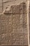 Egypt Kom Ombo Hieroglyphics on Vertical Wall