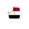 Egypt Label Flags Vector Template Design