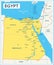 Egypt map - highly detailed vector illustration