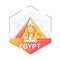 Egypt - modern vector line travel illustration