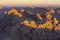 Egypt. Mount Sinai in the morning at sunrise. Moses Mount
