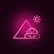 Egypt neon icon. Elements of travel set. Simple icon for websites, web design, mobile app, info graphics