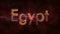 Egypt - Shiny looping country name text animation