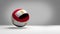 Egypt soccer football ball 3d rendering national flag color design