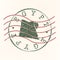 Egypt Stamp Postal. Map Silhouette Seal. Passport Round Design. Vector Icon. Design Retro Travel.