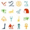 Egypt symbols. Vector format