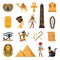 Egypt Touristic Icons Set