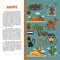 Egypt traveling and tourism architecture cuisine and animals poster