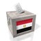 Egypt - wooden ballot box - voting concept
