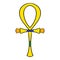 Egyptian Ankh icon cartoon