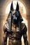Egyptian Anubis. Fantasy character of Egypt, highly detailed AI generated