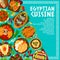 Egyptian cuisine restaurant meals menu cover page