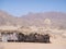 Egyptian Desert with Mountains and a Tent