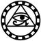 Egyptian eye of horus icon