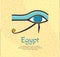 Egyptian Eye of Horus symbol. Religion and Myths Ancient Egypt