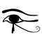 Egyptian Eye of Horus symbol . vector illustration