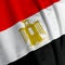 Egyptian Flag Closeup