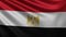 Egyptian flag in the wind close-up, the national flag of Egypt flutters in 3d, in 4k resolution