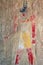 Egyptian God Anubis, an ancient fresco