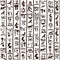 Egyptian hieroglyphics seamless background